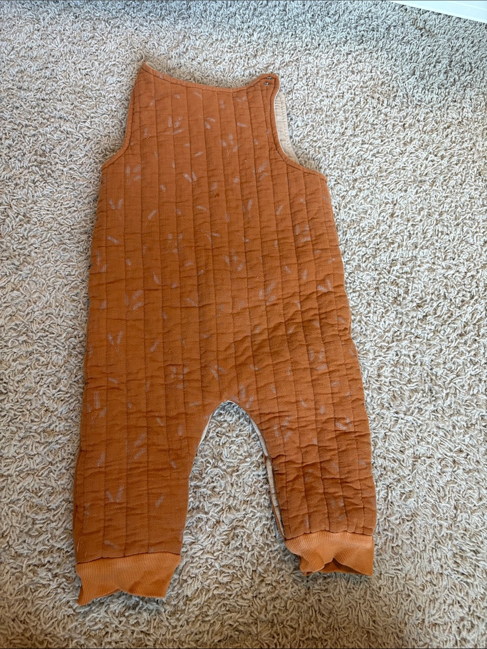 Rust Quilted Kids Overalls - Unbranded - Picture 4 of 4